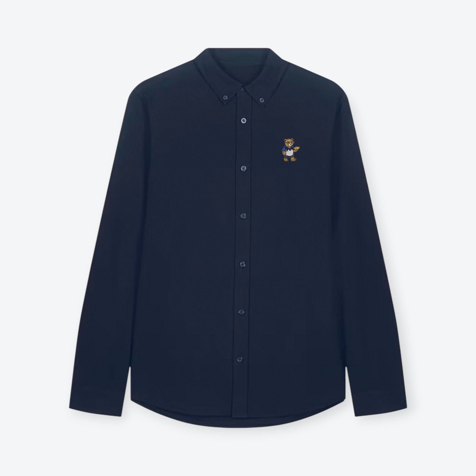 Oxford Hemd - Herr BĂ€rt mit Stadionwurst