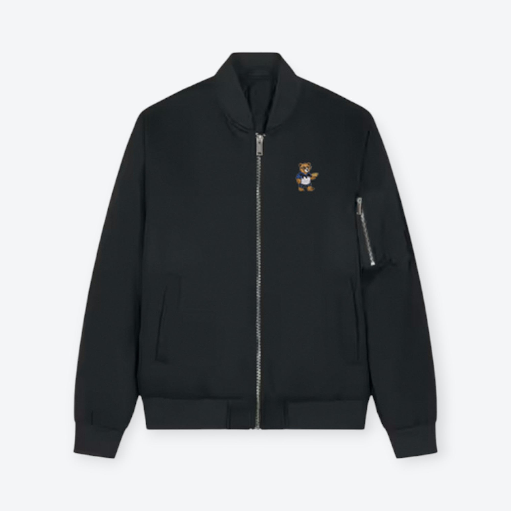 Bombärjacke - Herr Bärt mit Stadionwurst