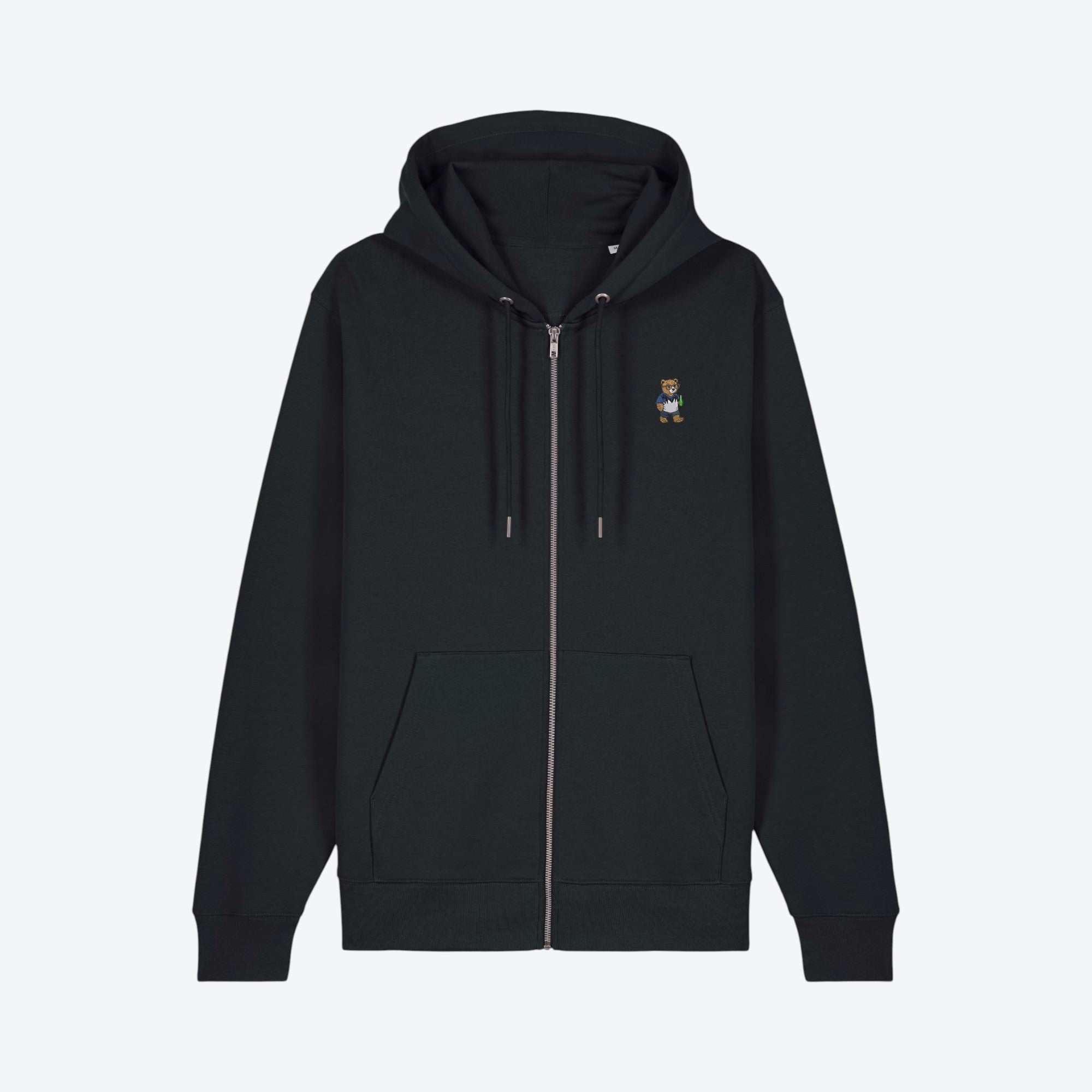 Zip-Hoodie - Herr Bärt mit Stadionbier