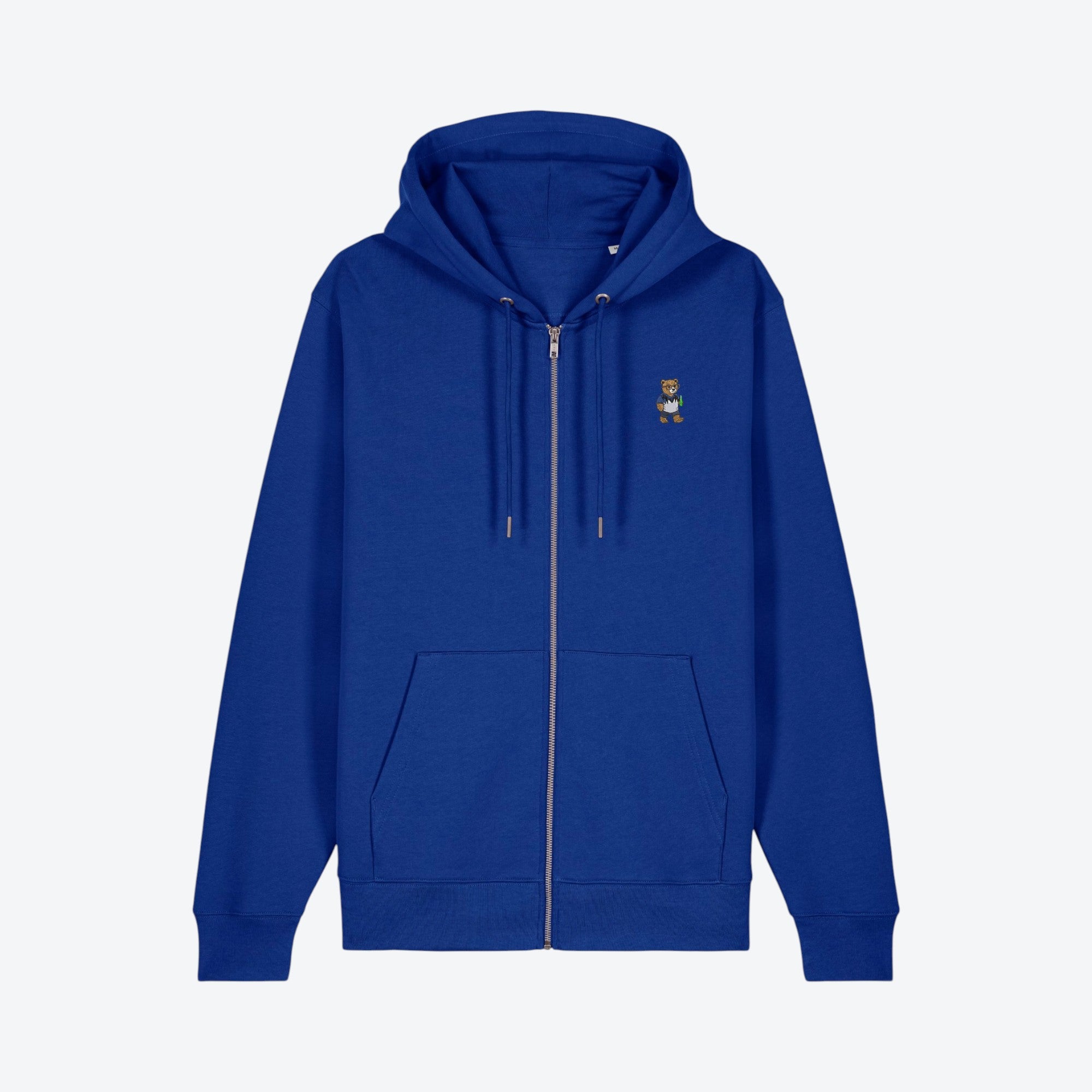 Zip-Hoodie - Herr Bärt mit Stadionbier